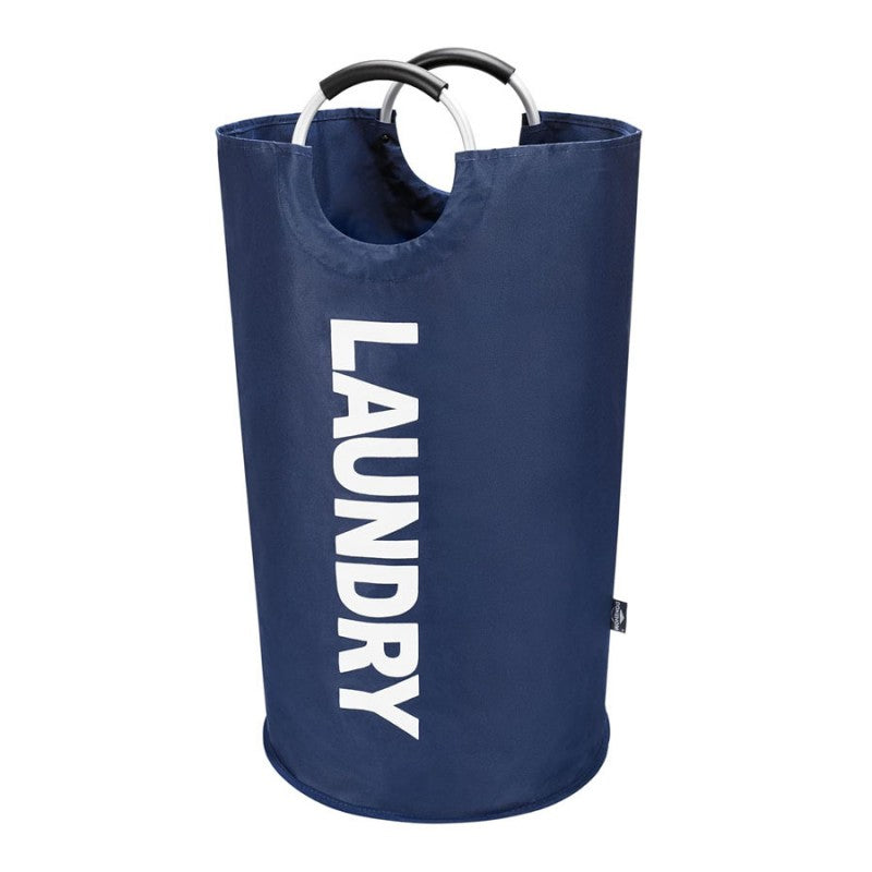 Panier-à-linge-pliable-spacieux-rangement-innovant-bleu-marine