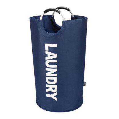Panier-à-linge-pliable-spacieux-rangement-innovant-bleu-marine