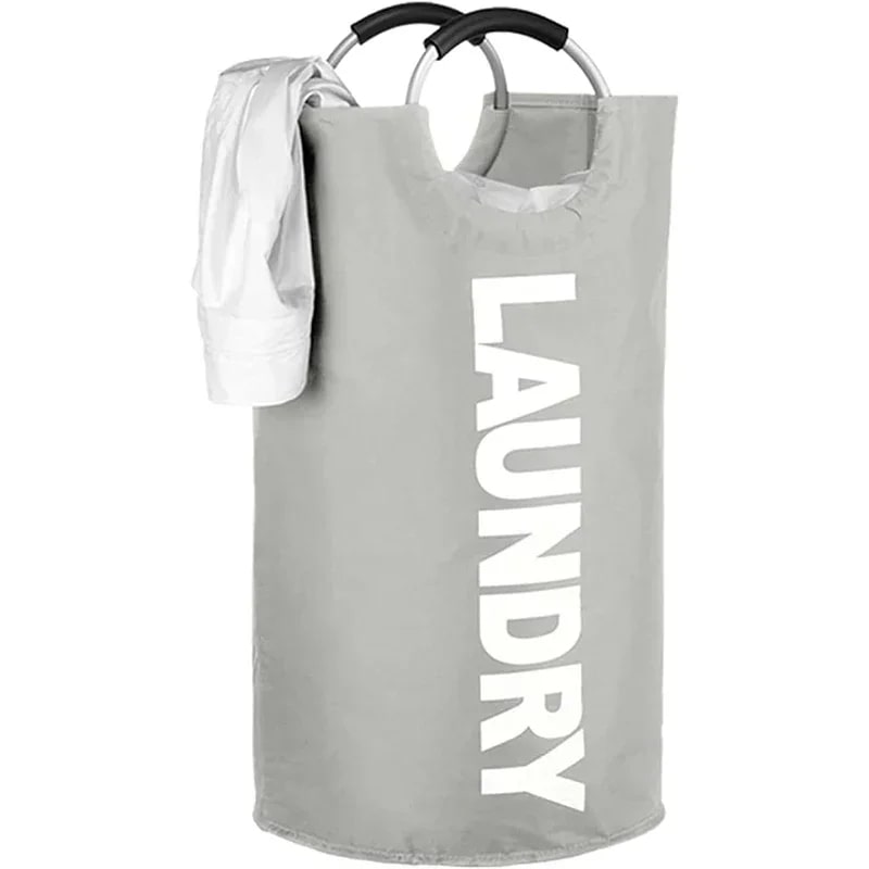 Panier-à-linge-pliable-spacieux-rangement-innovant-gris-clair