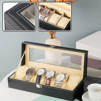 Rangement Bijoux - Boîte à Montre - 2 Unités Noir Velours Crème - Rangement Innovant