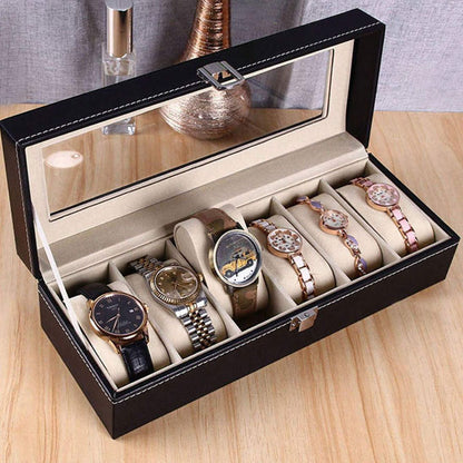 Rangement Bijoux - Boîte à Montre - 2 Unités Noir Velours Crème - Rangement Innovant