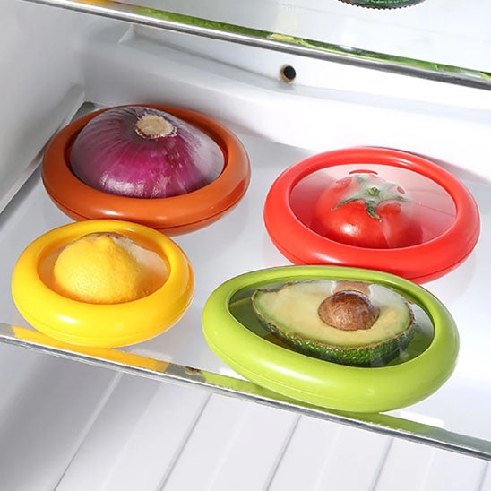 Rangement-Cuisine-Boîte-de-Conservation-Alimentaire-en-Silicone-rangement-innovant-ensemble-de-quatre-articles-dans-frigo