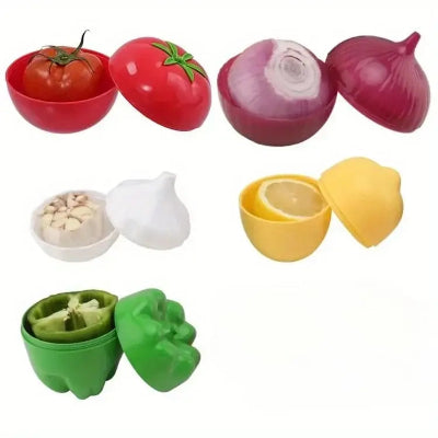 Rangement-Cuisine-Boîte-de-Conservation-Alimentaire-VeggieKeeper™-Rangement-innovant-groupés-ouverts