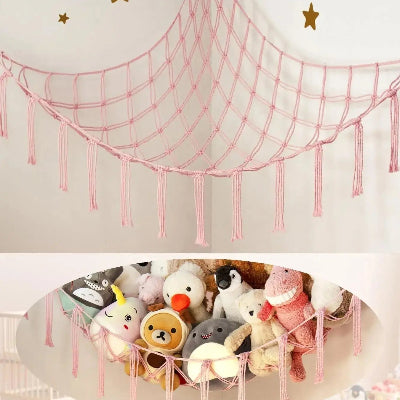 Rangement-Jouet-Pour-Peluches-StorageHammock_-Rangement-Innovant-rose