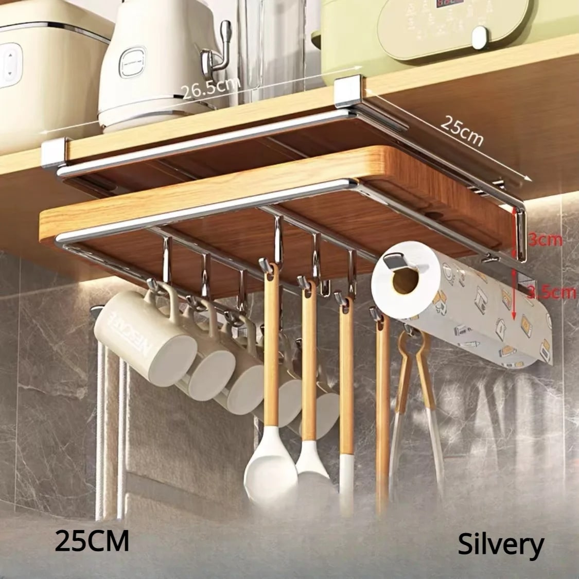 Rangement-cuisine-étagère-innovante-modèle-argenté-taille-M-style-cinq