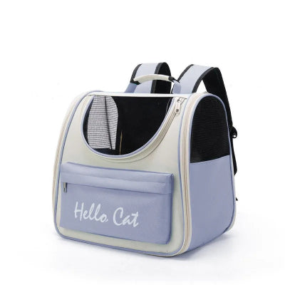 SAC A DOS CHAT  Panoraview bleu