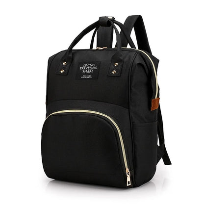 Sac-à-dos-à-langer-nori-rangement-innovant-noir