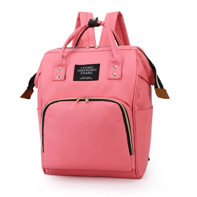 Sac-à-dos-à-langer-nori-rangement-innovant-rouge-clair