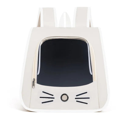 Sac à dos transport Chat blanc