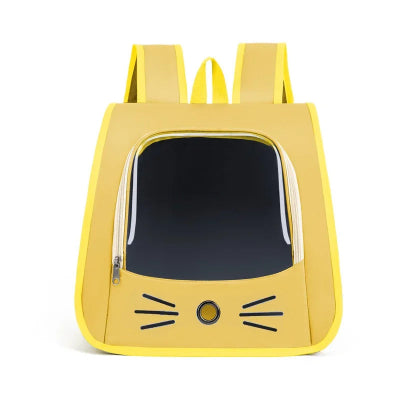 Sac à dos transport Chat jaune