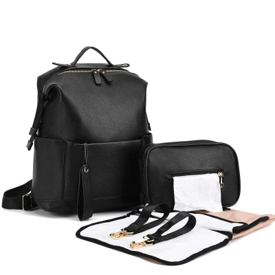Sac à langer  Élégance Pratique noir