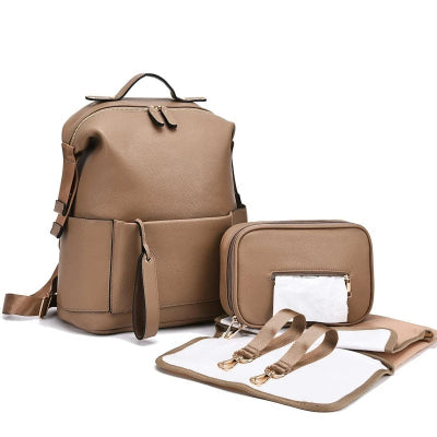Sac à langer  Élégance Pratique camel