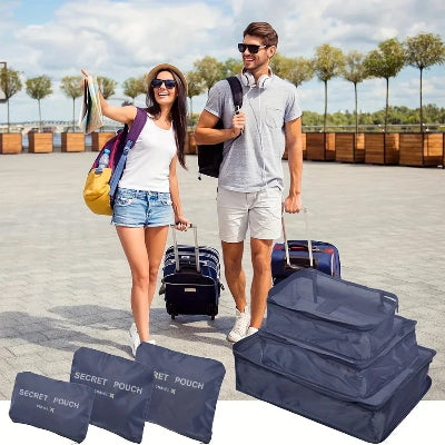 Sac de rangement  Multifonctionnel plusieurs  couleur bleu marine couple voyageurs