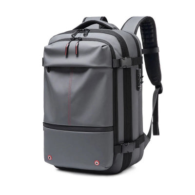 sac de voyage a dos compressible sous vide sans pompe gris