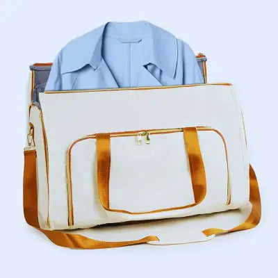 Sac de voyage  Pliable Fonctionnel beige ouvert