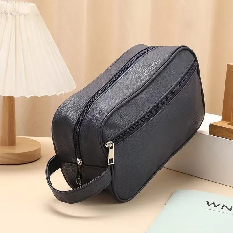 Trousse-de-toilette-en-simili-cuir-Rangement-Innovant-bleu-fonce