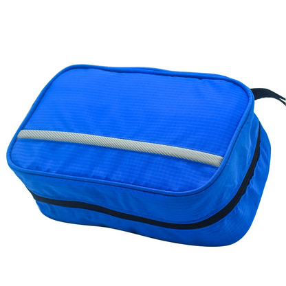 Trousse de Toilette - Suspendue Compacte - Bleu - Rangement Innovant