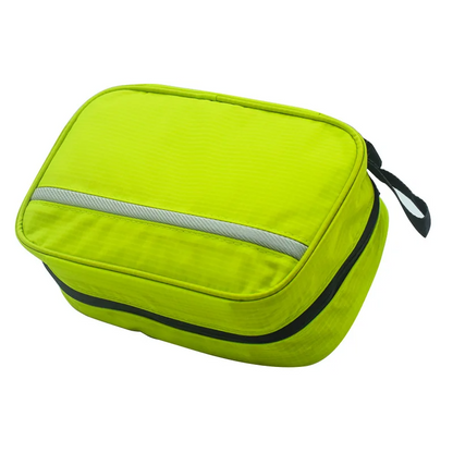 Trousse de Toilette - Suspendue Compacte - Vert Fluorescent - Rangement Innovant