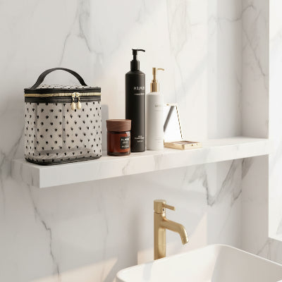 Trousse de toilette femme pratique  Élégante Voyage jaune