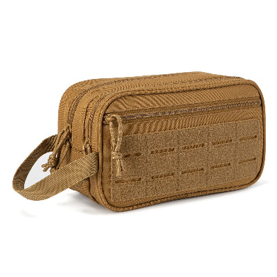Trousse de toilette compartiment kaki