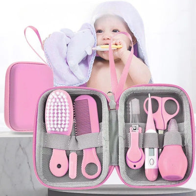 Trousse de toilette bébé rose bébé enveloppé serviette