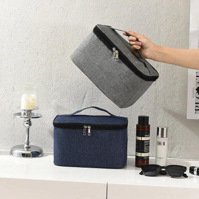 Trousse de toilette homme  Voyage Élégant gris bleu foncé