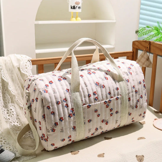 Sac-à-langer-bébé-maternité-imprimé-fleurs