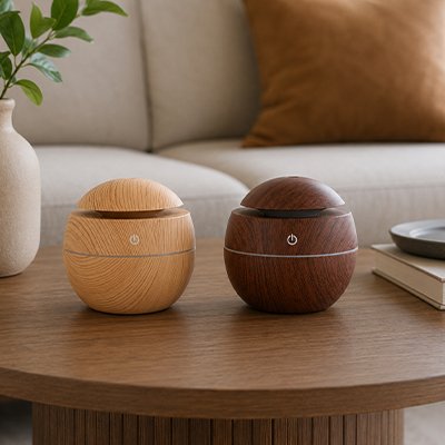 Humidificateur d air​ plusieurs posés sur une table dans la chambre
