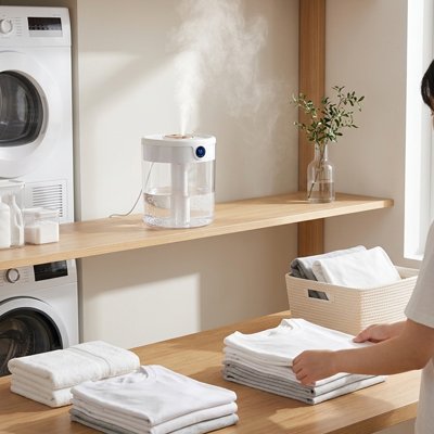 Humidificateur d air​ posé sur une étagère