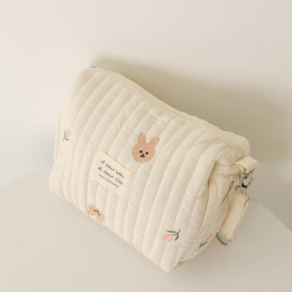 Trousse de toilette bébé - Complète et Pratique - rangement innovant - lapins