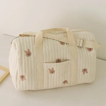 Sac-à-langer-bébé-maternité-imprimé-lapins