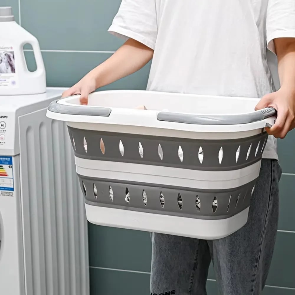 Panier-à-linge-plastique-pliable-polyvalent-rangement-innovant-porté-par-les-poignées