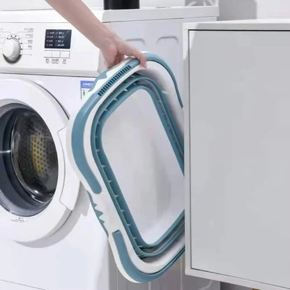 Panier-à-linge-plastique-pliable-polyvalent-rangement-innovant-plié-et-rangé