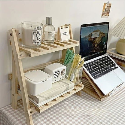 Etagere bureau  WorkSpace Design posé sur bureau côté ordinateur