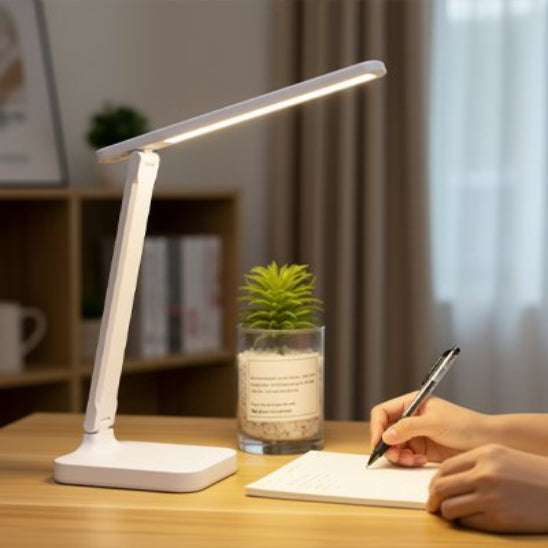 Lampe de bureau  LumiWork sur bureau éclaire écrivain