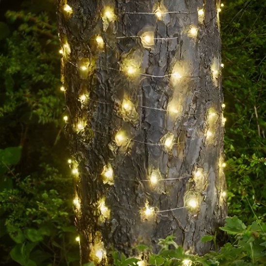 Guirlande lumineuse extérieur | MagiGarden lumière multicolore décoration arbre jardin