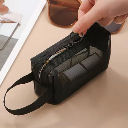 Trousse de maquillage - Élégante - noir - moitié fermées - rangement innovant