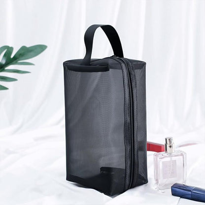Trousse de maquillage - Élégante - noir - fermée - rangement innovant