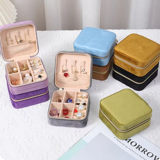 Rangement Bijoux - Boîte à Bijoux en Velours - Rangement Innovant