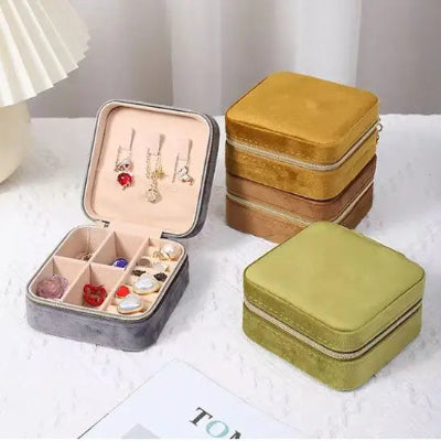 Rangement Bijoux - Boîte à Bijoux en Velours - Rangement Innovant