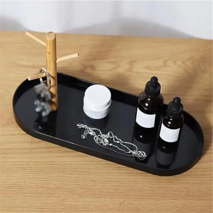 Rangement Bijoux - Et Clé - BranchOvalTray™ - Noir - Oval/Noir - Rangement Innovant