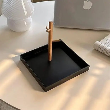 Rangement Bijoux - Et Clé - BranchRectaTray™ - Noir - Rectangle/Noir - Rangement Innovant