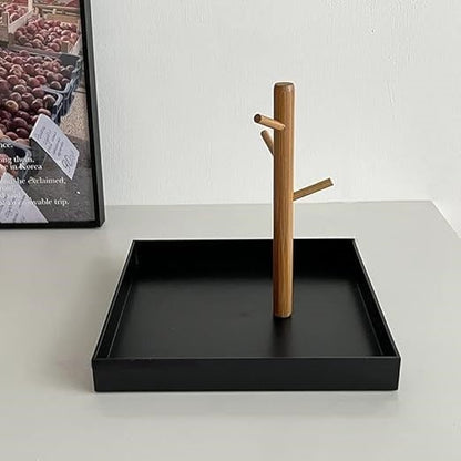 Rangement Bijoux - Et Clé - BranchRectaTray™ - Noir - Rectangle/Noir - Rangement Innovant