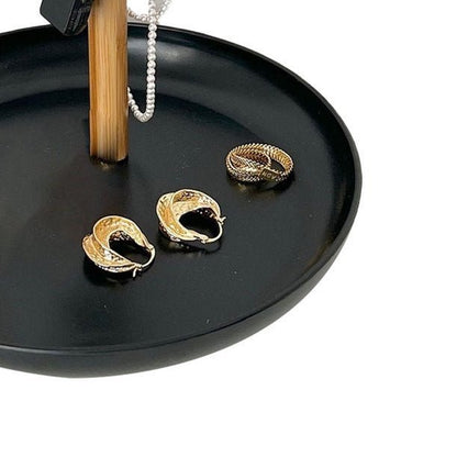 Rangement Bijoux - Et Clé - BranchRoundTray™ - Noir - Rond/Noir - Rangement Innovant