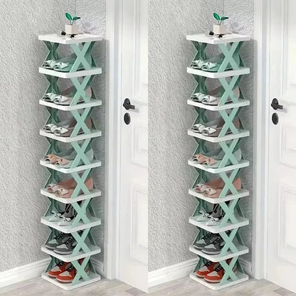 Rangement chaussures - Élégant - 2 x 9 plateaux - Rangement Innovant