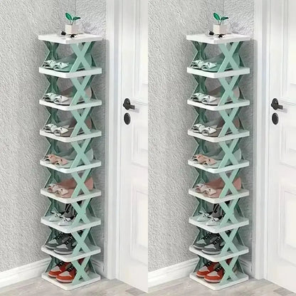 Rangement chaussures - Élégant - 2 x 9 plateaux - Rangement Innovant