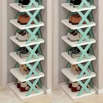 Rangement chaussures - Élégant - 2 x 6 plateaux - Rangement Innovant