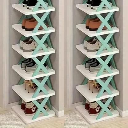 Rangement chaussures - Élégant - 2 x 6 plateaux - Rangement Innovant