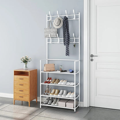 Rangement chaussures - polyvalent - Blanc A / 4 plateaux - Rangement Innovant