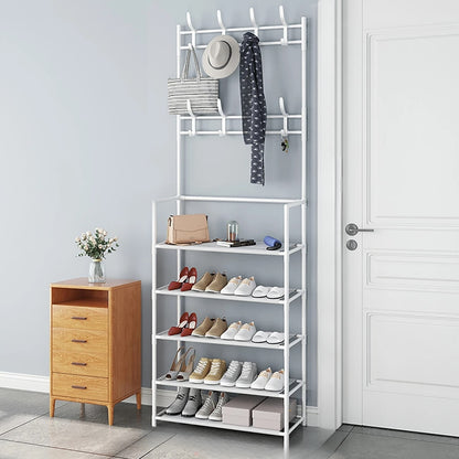 Rangement chaussures - polyvalent - Blanc A / 5 plateaux - Rangement Innovant
